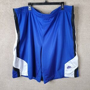 Vintage Nike Shorts Men 3XL Blue Athletic Basketball‎ Running Logo Drawstring